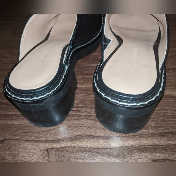 RARE find! Madewell - Chelsea Ridgefield Lug Sole Slip-On Mule | Size 7 | Black - Picture 8 of 14